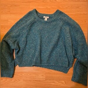 William Rast Teal Crew Neck Sweater
